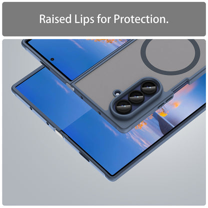 MagSafe-Hülle für Samsung Galaxy Z Fold7 F966, Techsuit, HaloFrost II, Marineblau