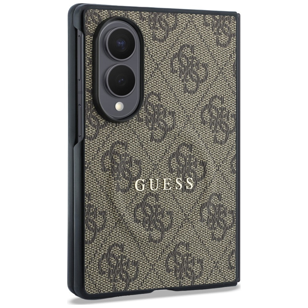 MagSafe-Hülle für Samsung Galaxy Z Fold8 F971, Guess, 4G Leather Classic, Braun