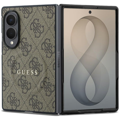 MagSafe-Hülle für Samsung Galaxy Z Fold8 F971, Guess, 4G Leather Classic, Braun