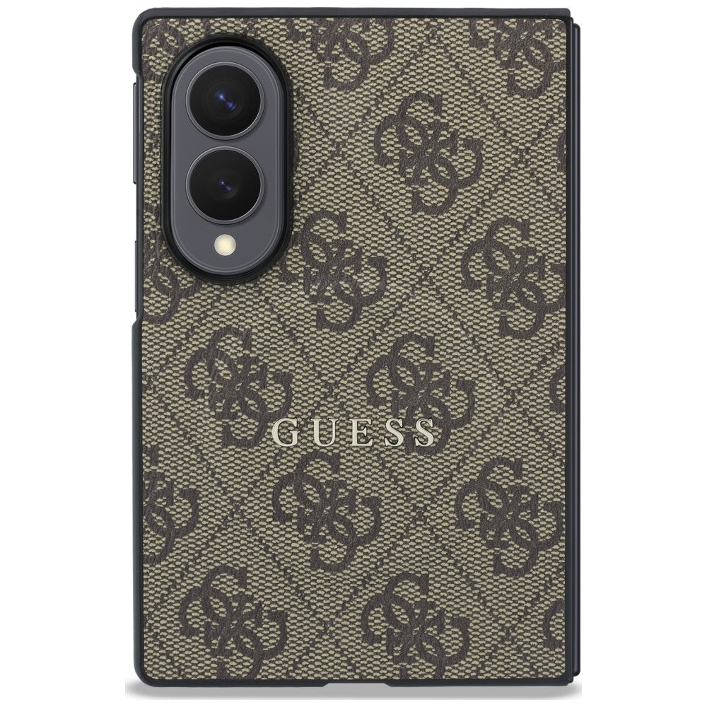 MagSafe-Hülle für Samsung Galaxy Z Fold8 F971, Guess, 4G Leather Classic, Braun