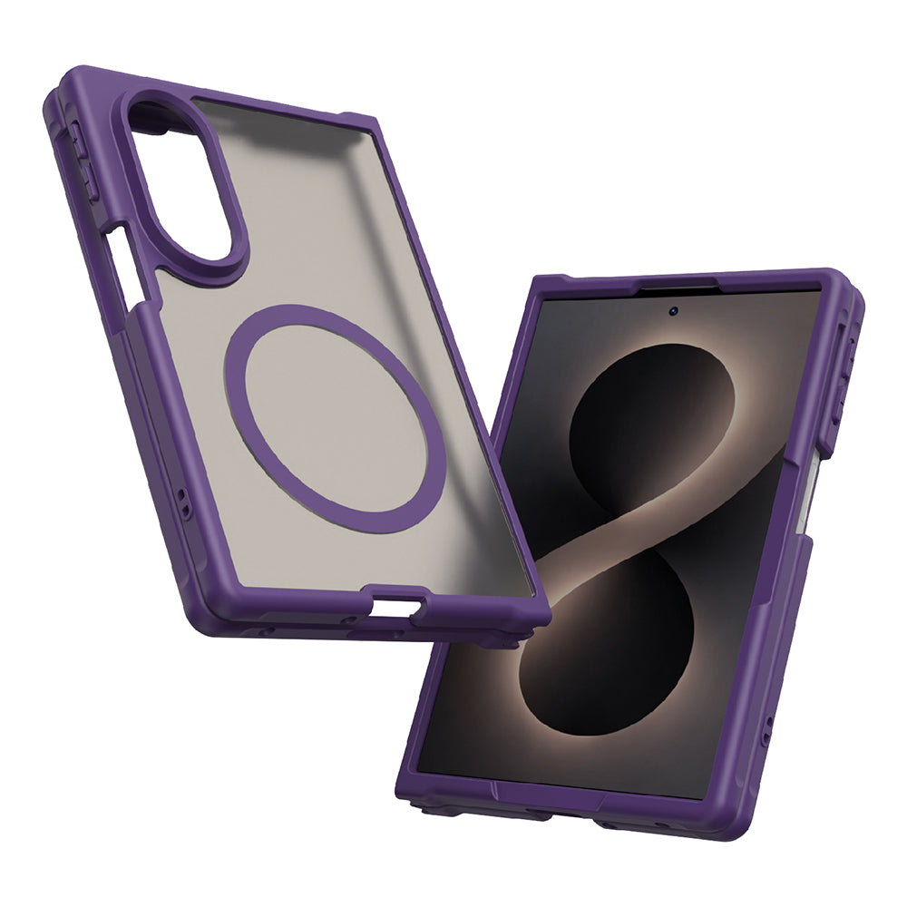MagSafe-Hülle für Samsung Galaxy Z Fold8 F971, Techsuit, HaloFrost II, Lila