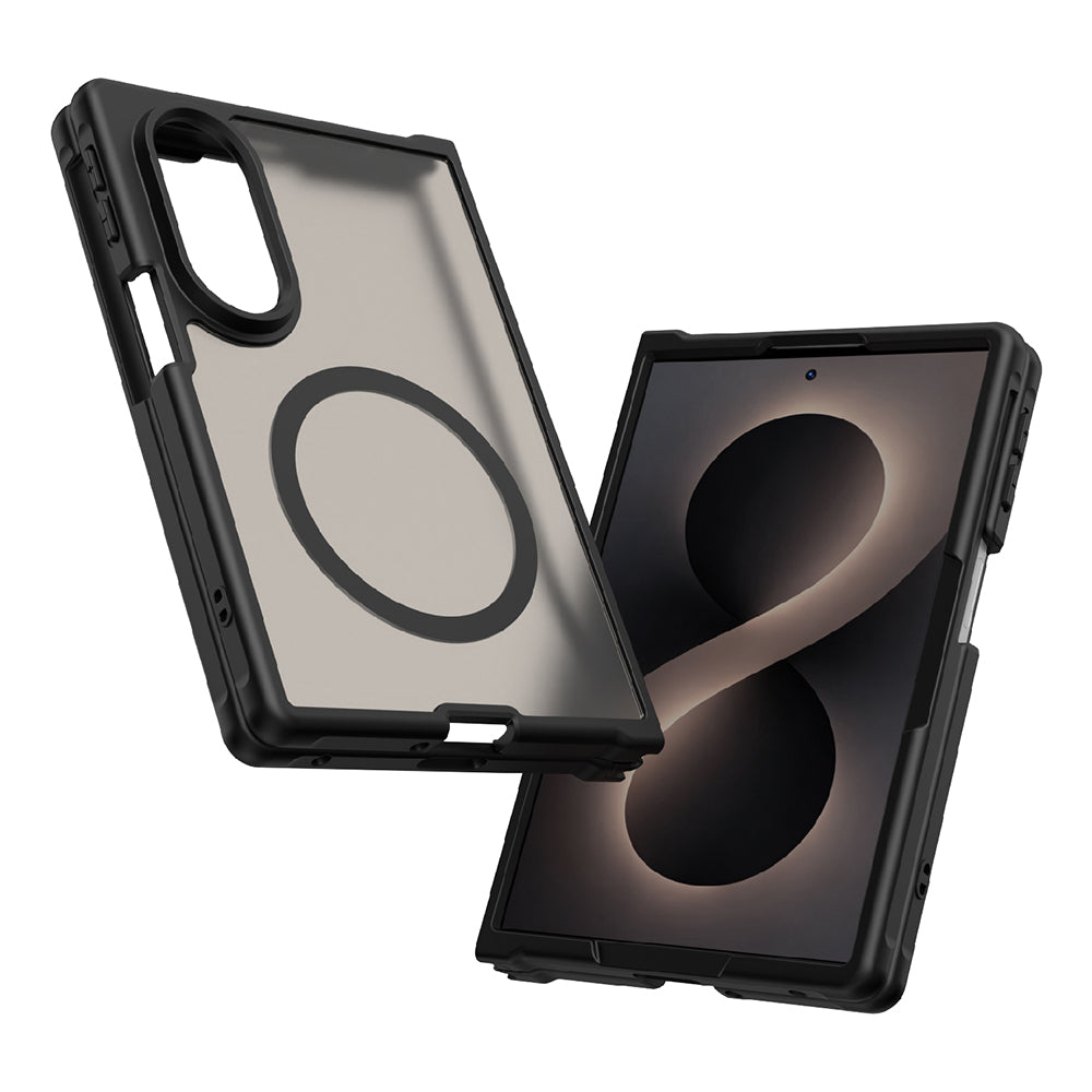 MagSafe-Hülle für Samsung Galaxy Z Fold8 F971, Techsuit, HaloFrost II, Schwarz