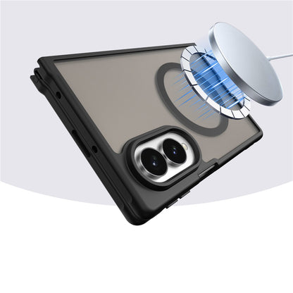 MagSafe-Hülle für Samsung Galaxy Z Fold8 F971, Techsuit, HaloFrost II, Schwarz