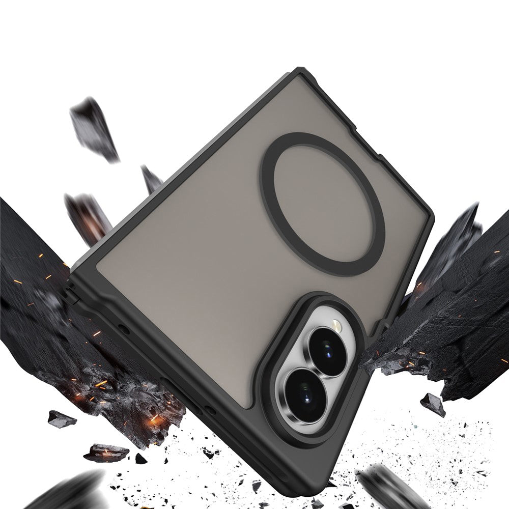 MagSafe-Hülle für Samsung Galaxy Z Fold8 F971, Techsuit, HaloFrost II, Schwarz