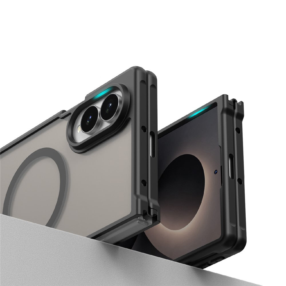 MagSafe-Hülle für Samsung Galaxy Z Fold8 F971, Techsuit, HaloFrost II, Schwarz