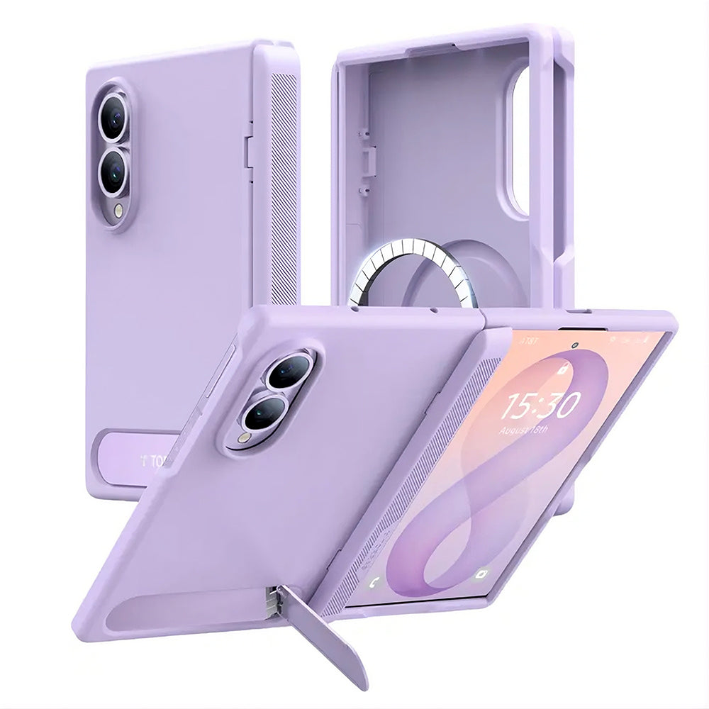MagSafe-Hülle für Samsung Galaxy Z Fold8 F971, Torras, Ostand L1 Guardian, Hellviolett