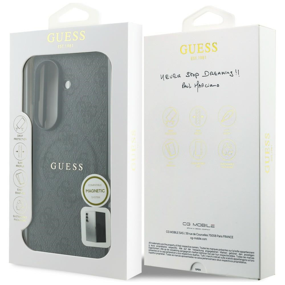 MagSafe-Hülle für Samsung Galaxy Z Fold8 Ultra F976, Guess, 4G Leather Classic, Schwarz