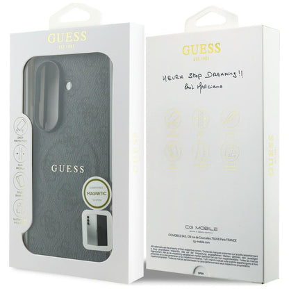 MagSafe-Hülle für Samsung Galaxy Z Fold8 Ultra F976, Guess, 4G Leather Classic, Schwarz