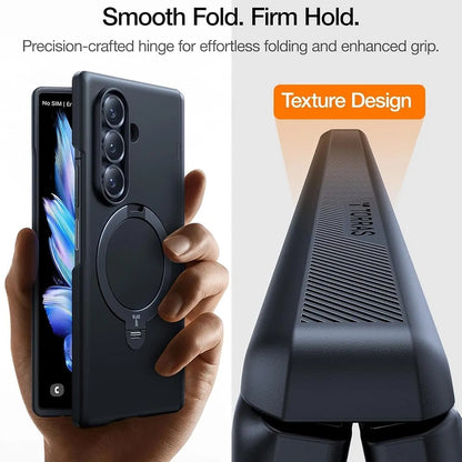 MagSafe Case for Samsung Galaxy Z Fold8 Ultra F976, Torras, Ostand Q3 Spin, Black