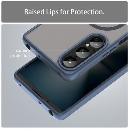 MagSafe-Hülle für Sony Xperia 1 VII, Techsuit, HaloFrost II, Marineblau
