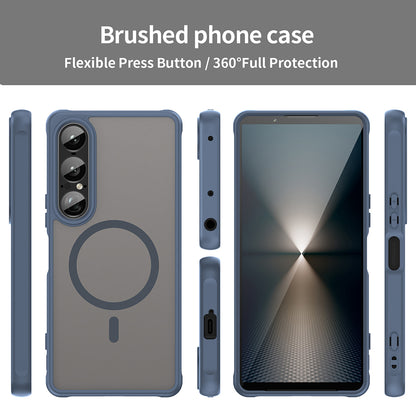 MagSafe-Hülle für Sony Xperia 1 VII, Techsuit, HaloFrost II, Marineblau