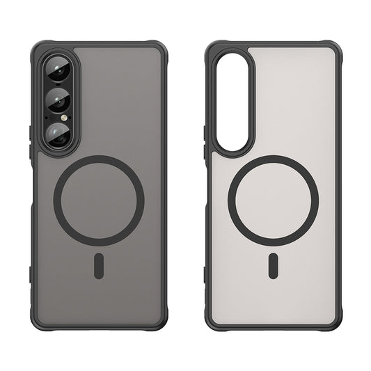 MagSafe-Hülle für Sony Xperia 1 VII, Techsuit, HaloFrost II, Schwarz