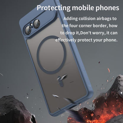 MagSafe Case for Sony Xperia 10 VII, Techsuit, HaloFrost II, Navy Blue