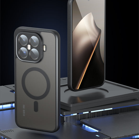 MagSafe Hülle für Xiaomi 15T Pro, Techsuit, PureFrost, Satinschwarz