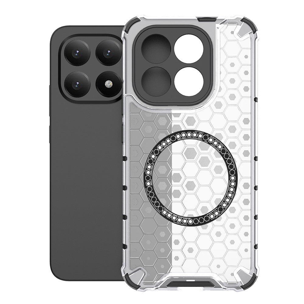 MagSafe Hülle für Xiaomi 15T, Techsuit, HoneyComb Shield, Weiß
