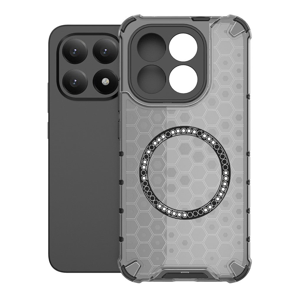 MagSafe Hülle für Xiaomi 15T, Techsuit, HoneyComb Shield, Schwarz