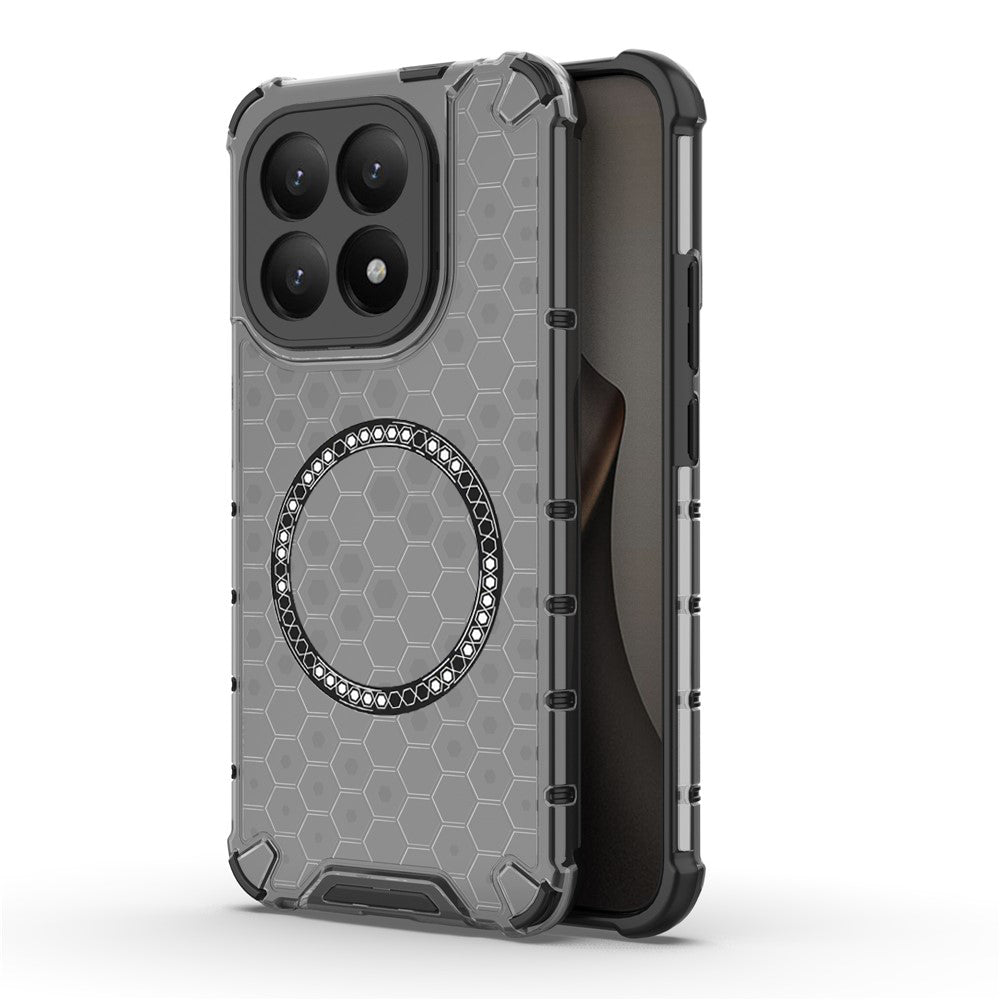 MagSafe Hülle für Xiaomi 15T, Techsuit, HoneyComb Shield, Schwarz