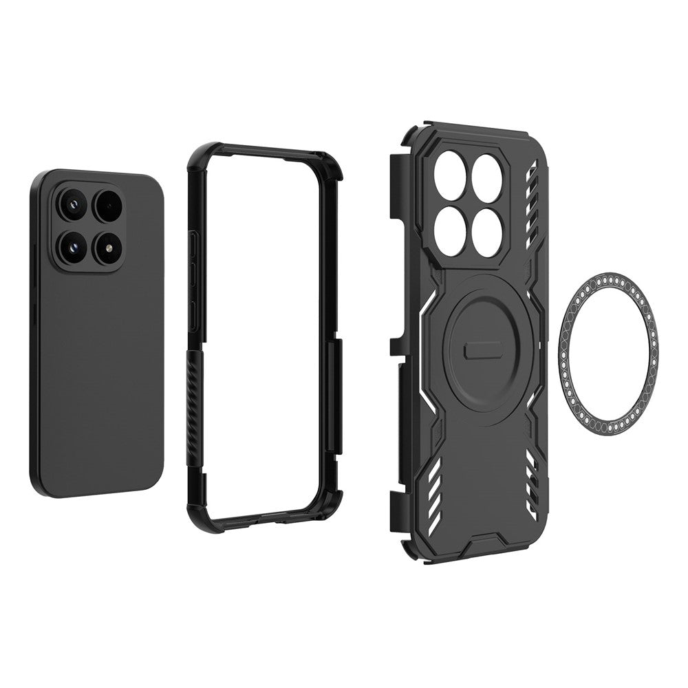 MagSafe Hülle für Xiaomi 17, Techsuit, ArmorMag, Schwarz