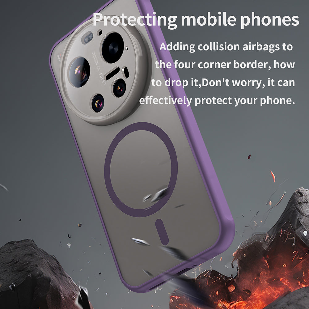 MagSafe Hülle für Xiaomi 17 Ultra, Techsuit, HaloFrost II, Lila
