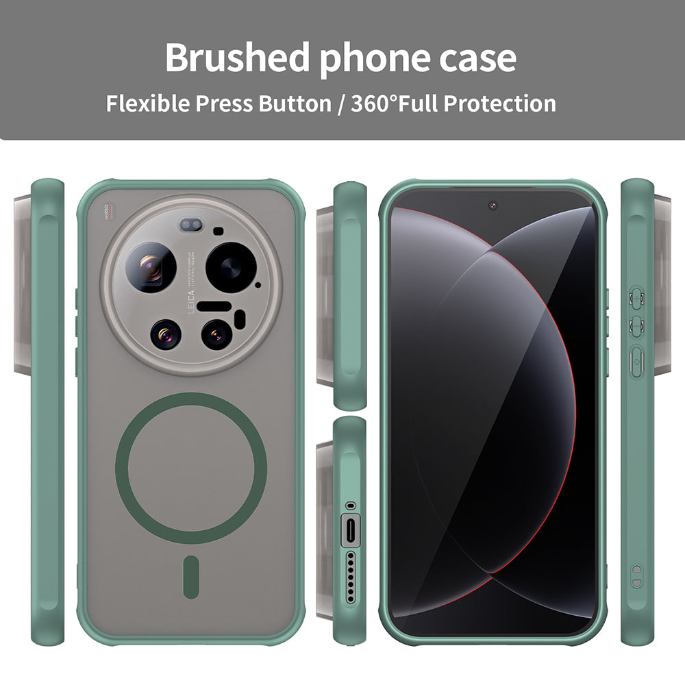 MagSafe Hülle für Xiaomi 17 Ultra, Techsuit, HaloFrost II, Grün