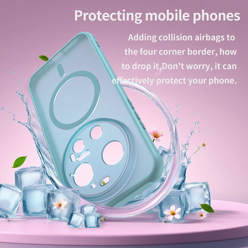 MagSafe Hülle für Xiaomi 17 Ultra, Techsuit, HaloFrost II, Hellgrün