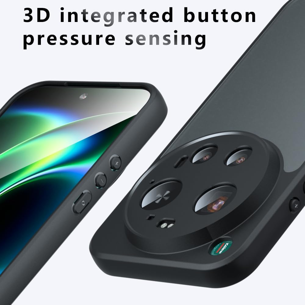 MagSafe Hülle für Xiaomi 17 Ultra, Techsuit, PureFrost, Satinschwarz