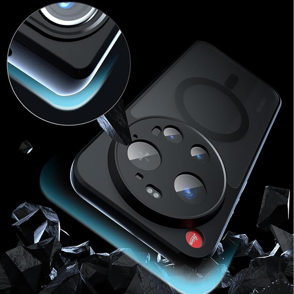 MagSafe Hülle für Xiaomi 17 Ultra, Techsuit, PureFrost, Satinschwarz