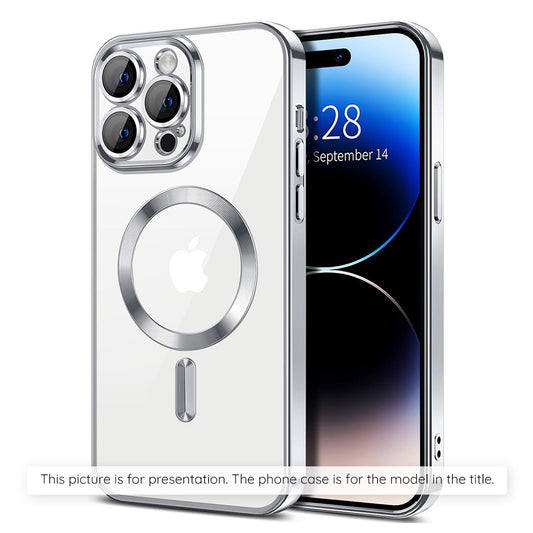 MagSafe-Hülle für Xiaomi 17T, Techsuit, Luxury Crystal, Silber