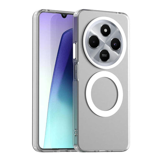 MagSafe-Hülle für Xiaomi Poco C75 / Redmi 14C, Techsuit, CandyCase, Weiß