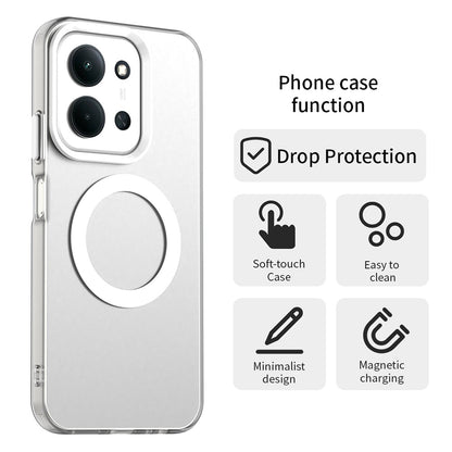 MagSafe-Hülle für Xiaomi Poco C85 4G / Redmi 15C 5G / 15C 4G, Techsuit, CandyCase, Weiß