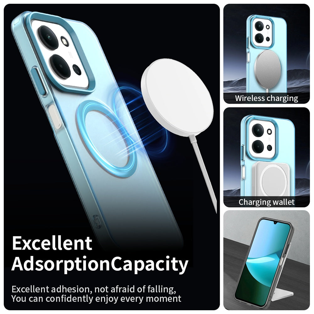 MagSafe-Hülle für Xiaomi Poco C85 4G / Redmi 15C 5G / 15C 4G, Techsuit, CandyCase, Blau