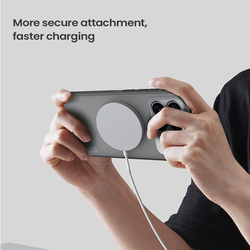 MagSafe-Hülle für Xiaomi Poco F8 Ultra, Nillkin, Super Shield Pro, Schwarz Transparent