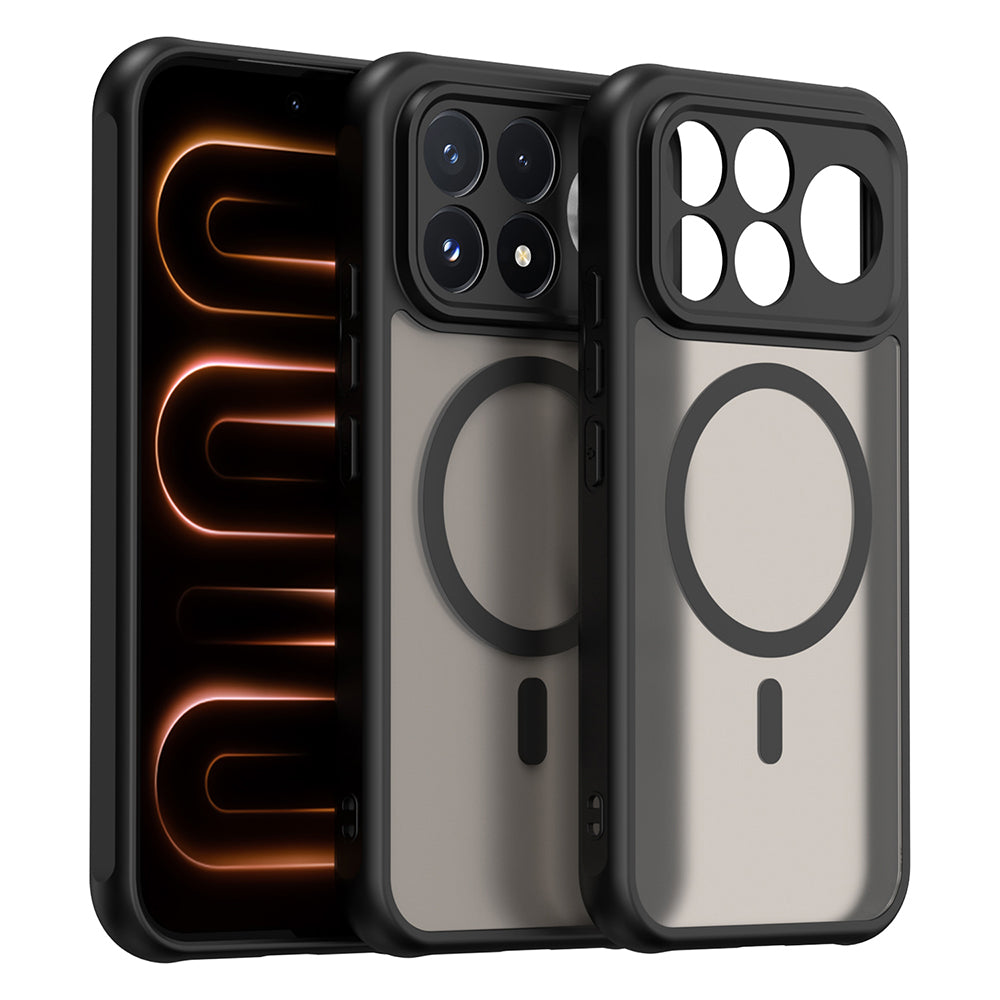 MagSafe-Hülle für Xiaomi Poco F9 Ultra, Techsuit, HaloFrost II, Schwarz