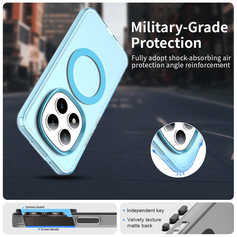 MagSafe Hülle für Xiaomi Poco M8 Pro / Redmi Note 15 Pro+ 5G, Techsuit, CandyCase, Blau