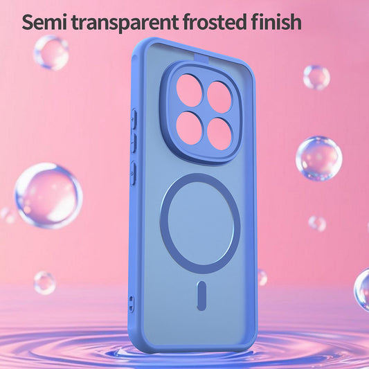 MagSafe Hülle für Xiaomi Poco M8 Pro / Redmi Note 15 Pro+ 5G, Techsuit, HaloFrost II, Blau