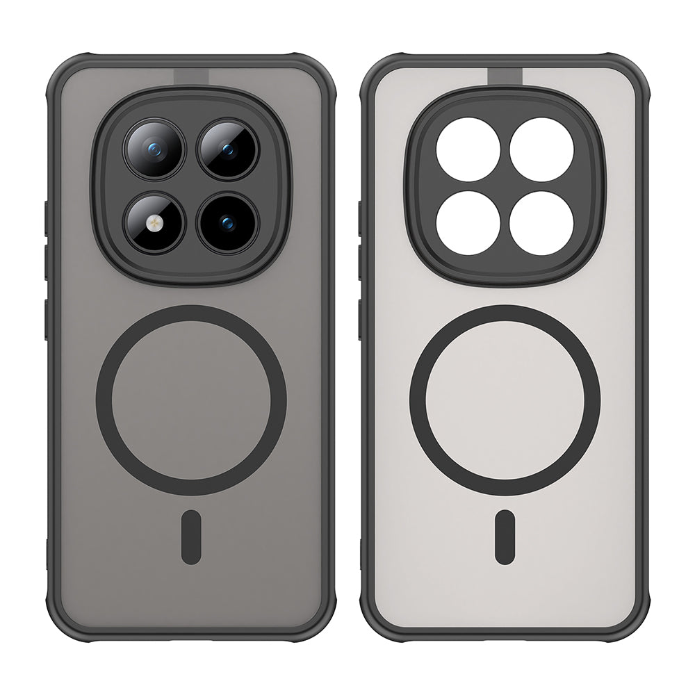 MagSafe Hülle für Xiaomi Poco M8 Pro / Redmi Note 15 Pro+ 5G, Techsuit, HaloFrost II, Schwarz