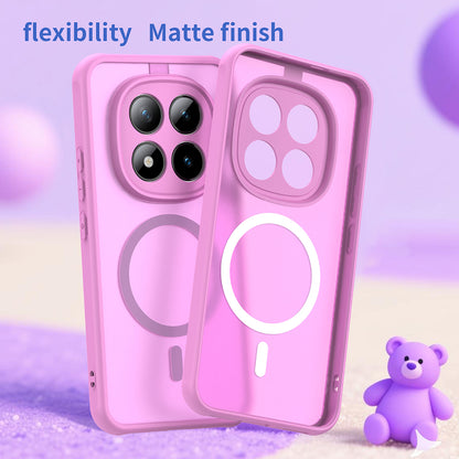 MagSafe Hülle für Xiaomi Poco M8 Pro / Redmi Note 15 Pro+ 5G, Techsuit, HaloFrost II, Rosa