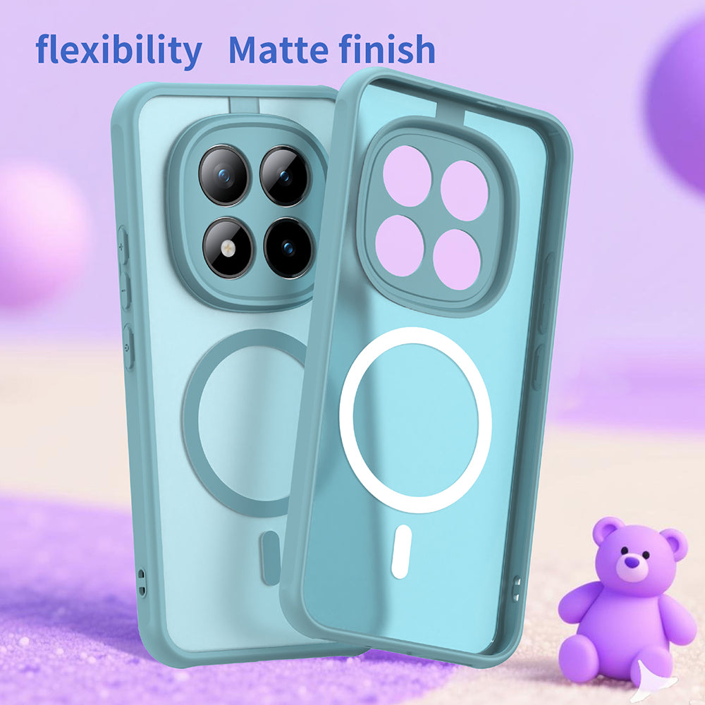 MagSafe Hülle für Xiaomi Poco M8 Pro / Redmi Note 15 Pro+ 5G, Techsuit, HaloFrost II, Hellgrün