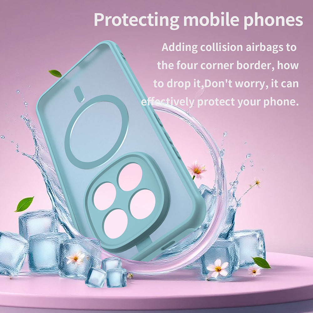 MagSafe Hülle für Xiaomi Poco M8 Pro / Redmi Note 15 Pro+ 5G, Techsuit, HaloFrost II, Hellgrün