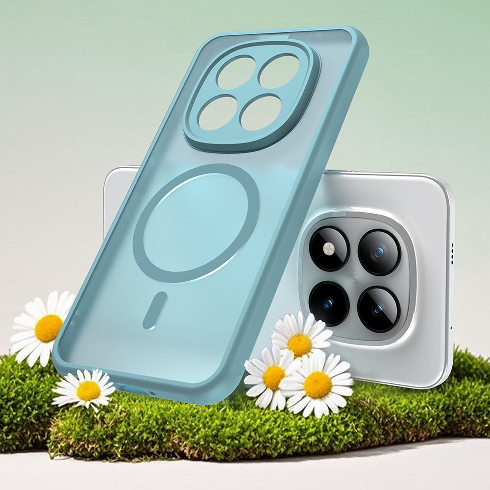 MagSafe Hülle für Xiaomi Poco M8 Pro / Redmi Note 15 Pro+ 5G, Techsuit, HaloFrost II, Hellgrün