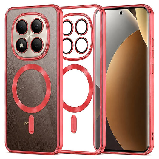 MagSafe-Hülle für Xiaomi Poco M8 Pro / Redmi Note 15 Pro+ 5G, Techsuit, Luxury Crystal, Rot