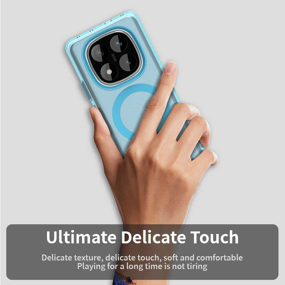MagSafe-Hülle für Xiaomi Poco X7 / Redmi Note 14 Pro 5G, Techsuit, CandyCase, Blau
