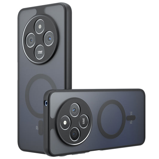 MagSafe-Hülle für Xiaomi Redmi 14C, Techsuit, PureFrost, Schwarz