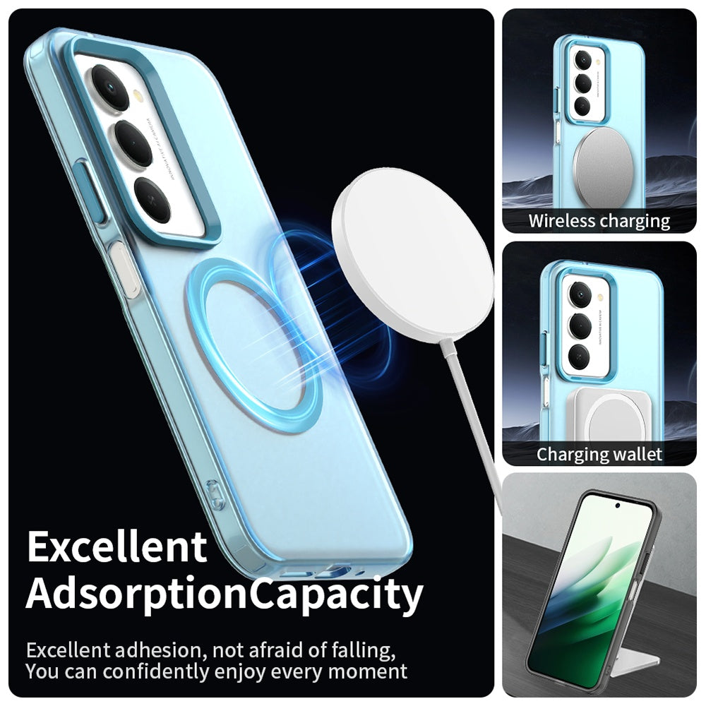 MagSafe Hülle für Xiaomi Redmi 15 5G / 15 4G, Techsuit, CandyCase, Blau