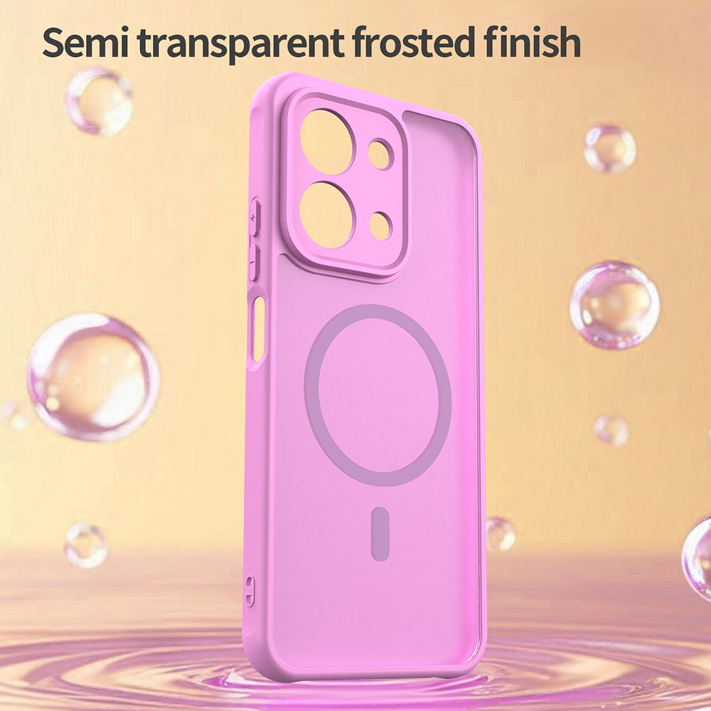 MagSafe Hülle für Xiaomi Redmi 15C 5G / 15C 4G, Techsuit, HaloFrost II, Rosa