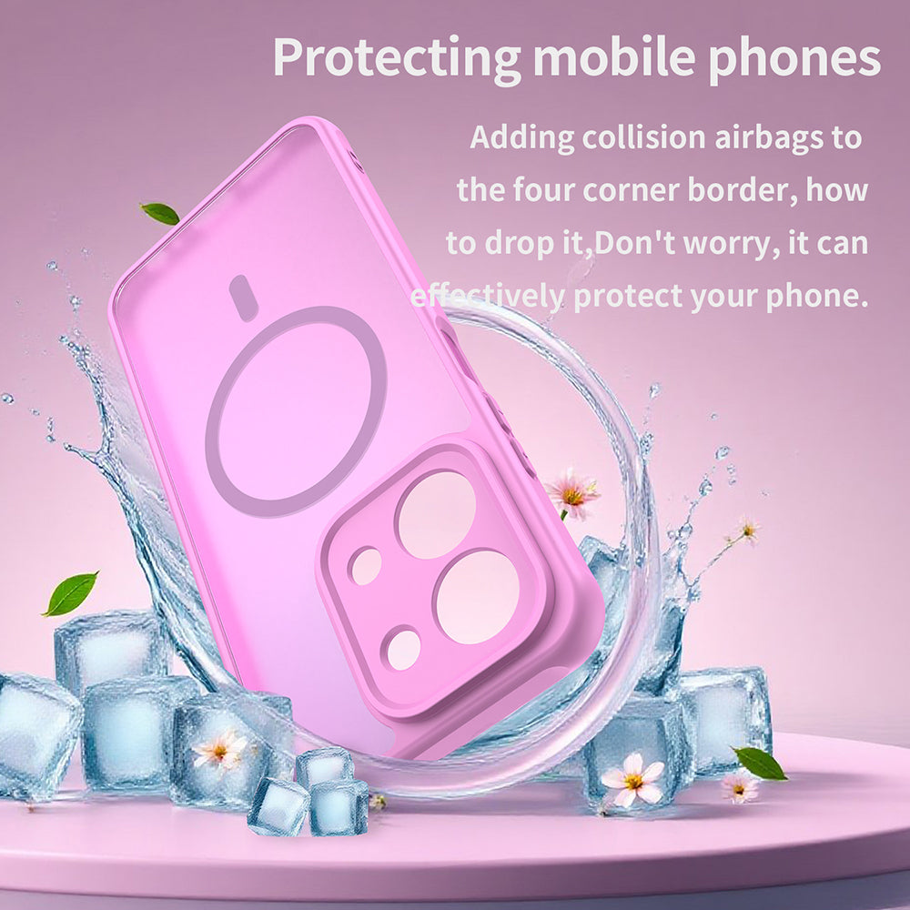 MagSafe Hülle für Xiaomi Redmi 15C 5G / 15C 4G, Techsuit, HaloFrost II, Rosa