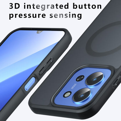 MagSafe Hülle für Xiaomi Redmi 15C 5G / 15C 4G, Techsuit, PureFrost, Satinschwarz