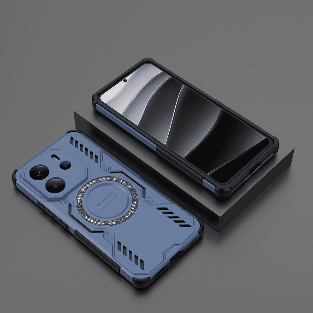 MagSafe Case for Xiaomi Redmi Note 14 4G (Regional), Techsuit, ArmorMag, Blue