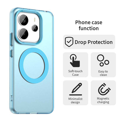 MagSafe-Hülle für Xiaomi Redmi Note 14 4G (Regional), Techsuit, CandyCase, Blau