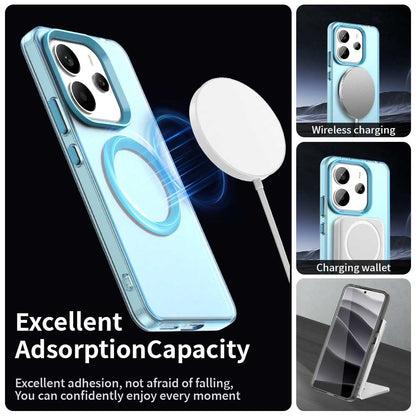 MagSafe-Hülle für Xiaomi Redmi Note 14 4G (Regional), Techsuit, CandyCase, Blau